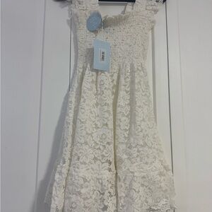 Hill House White Lace Dress Collectors Edition L